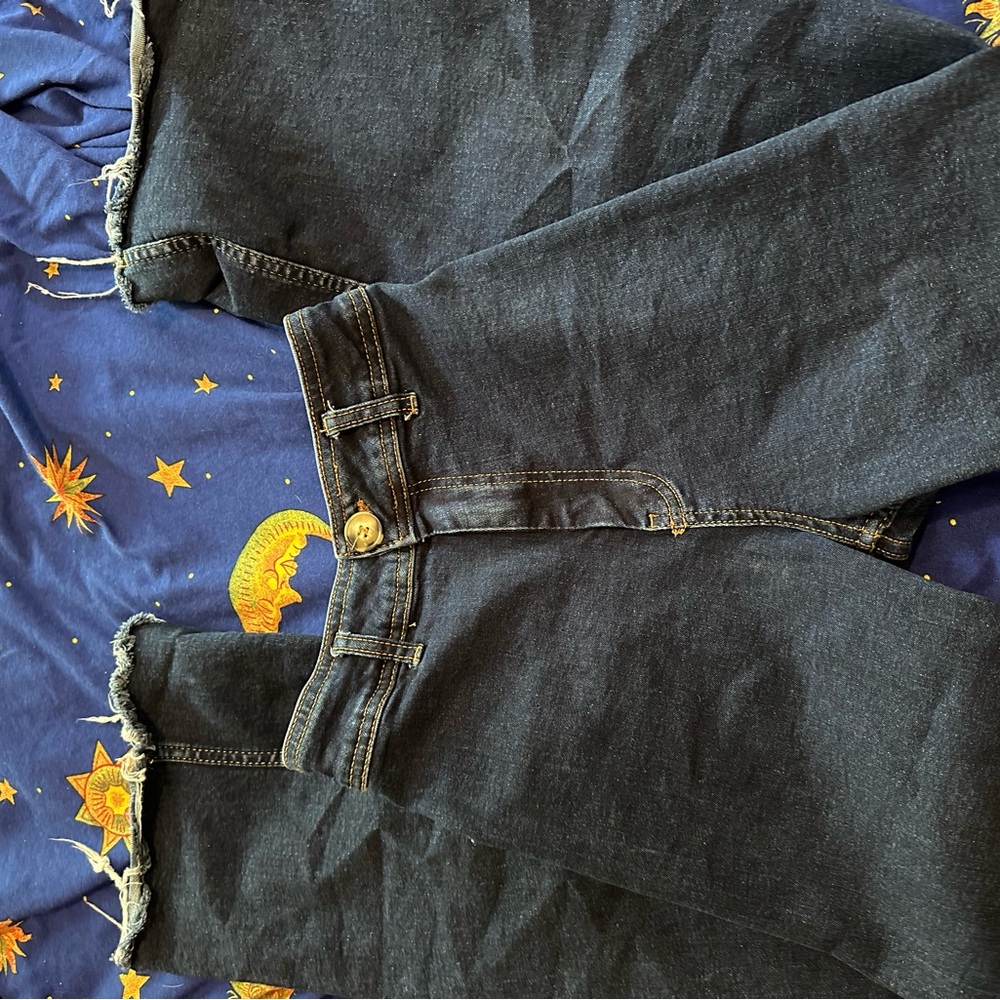 High rise flared jeans